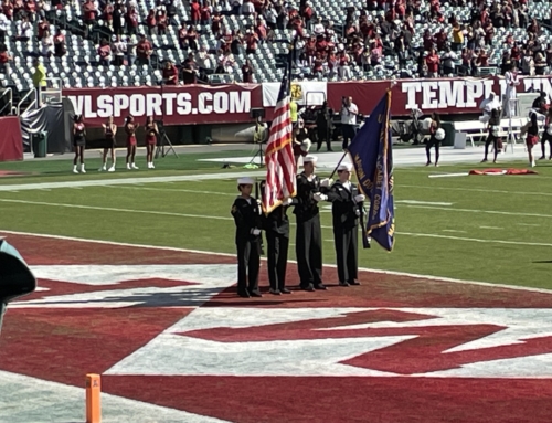 Presentation of Colors before the Temple vs Tulsa Game